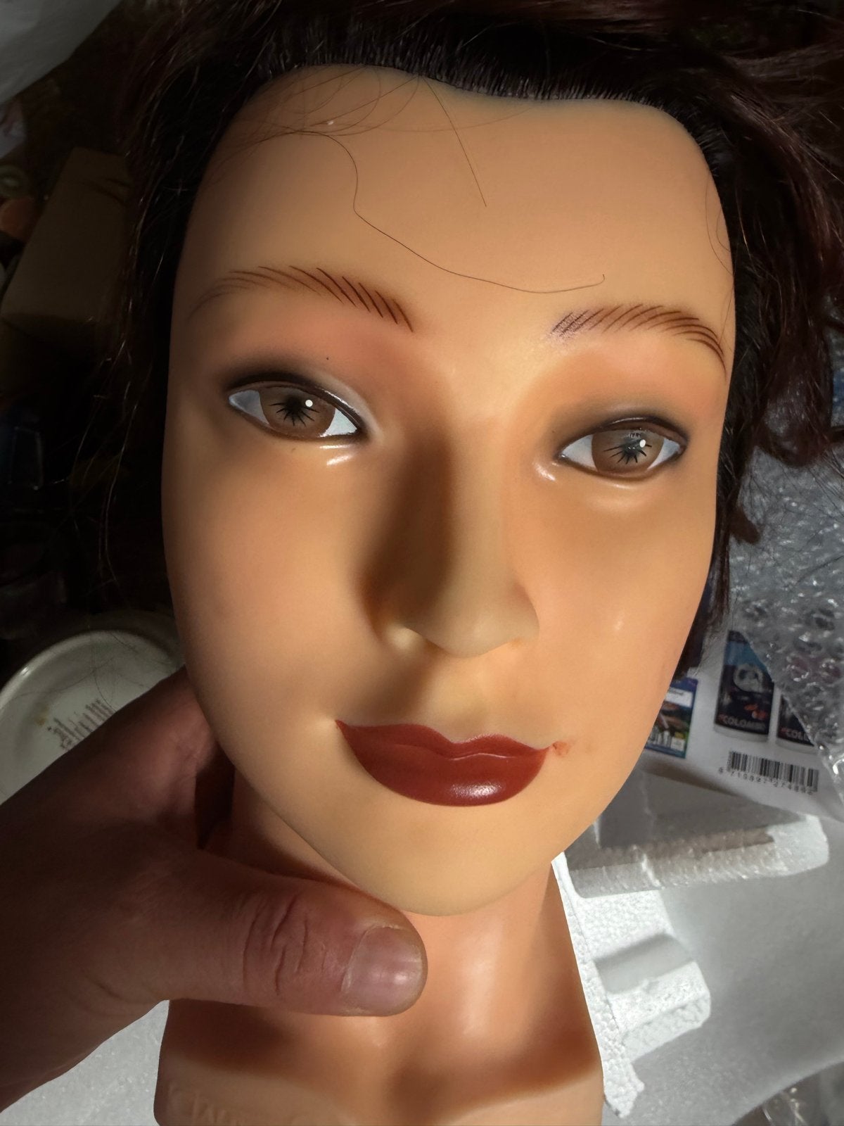 Oefenhoofd voor make-up en haarstyling, Hobby en Vrije tijd, Ophalen, Zo goed als nieuw
