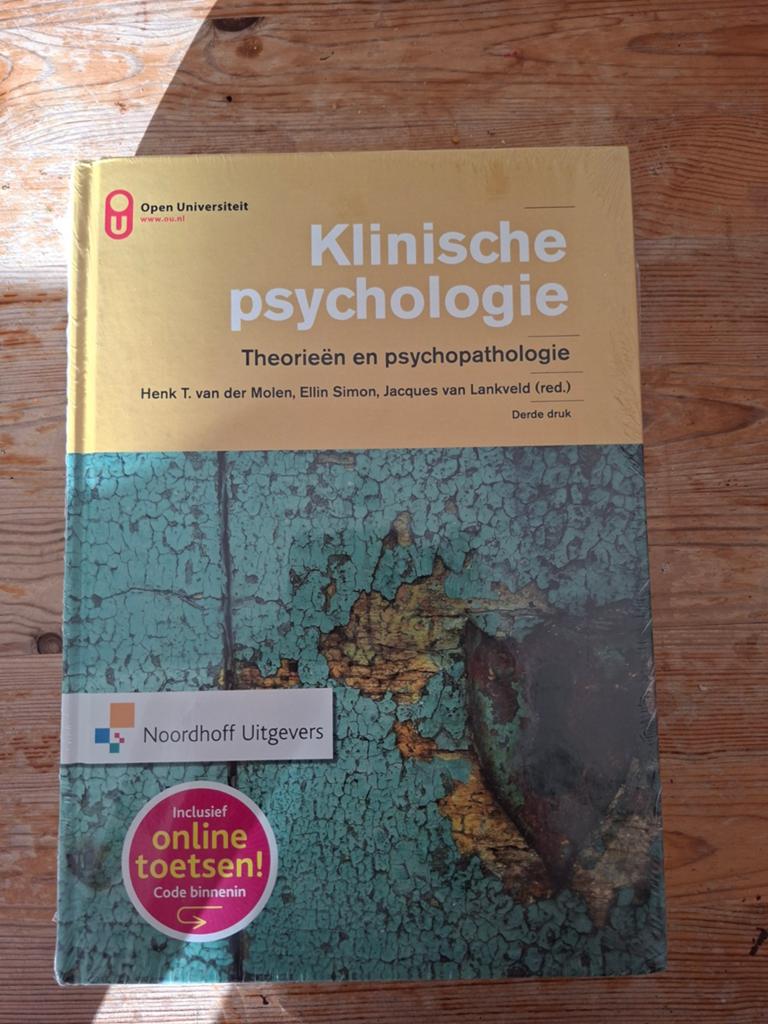 Klinische psychologie boek - Nieuw in plastic, Klinische psychologie, Nieuw, Ophalen of Verzenden, Henk T. van der Molen, Ellin Simon, Jaques van Lankveld