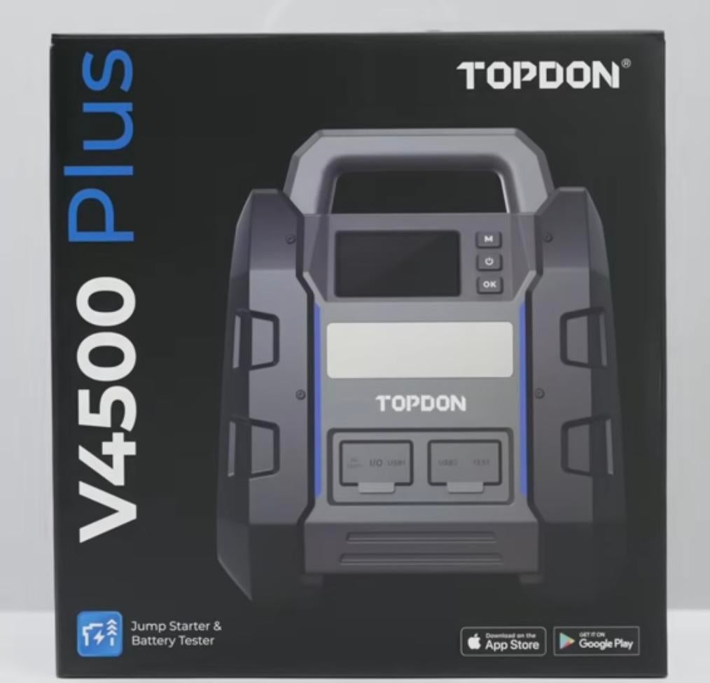 Topdon V4500+ Jumpstarter & accu tester in een, Ophalen of Verzenden