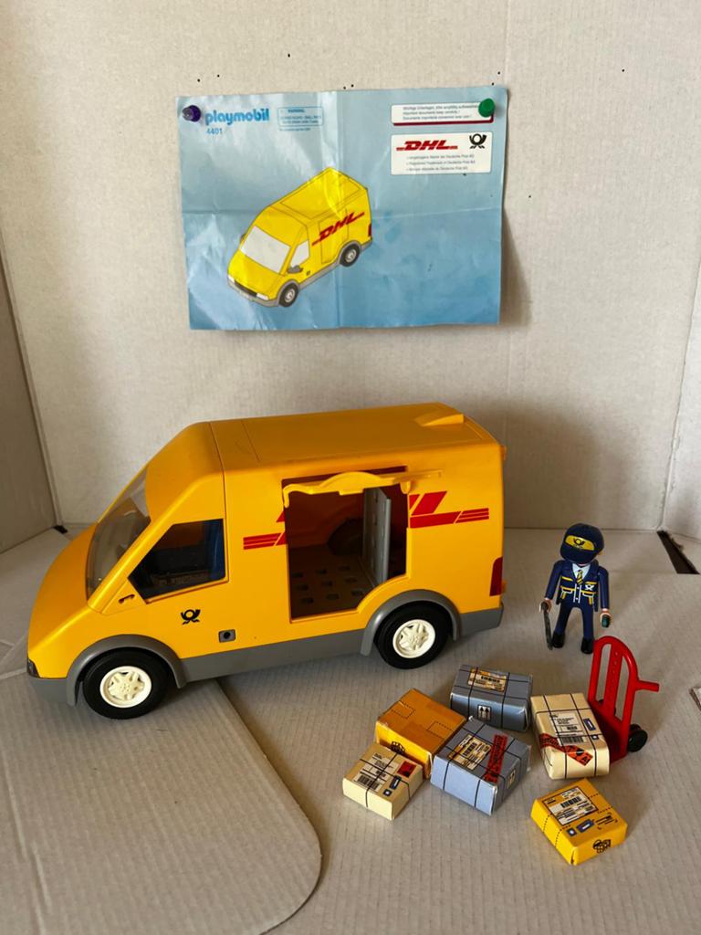 Playmobil koeriersbus DHL set 4401, Ophalen of Verzenden, Zo goed als nieuw