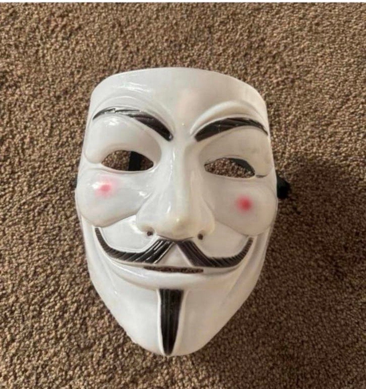 V for Vendetta Guy Fawkes Masker, Ophalen of Verzenden, Zo goed als nieuw, Toneelattributen of Onderdelen