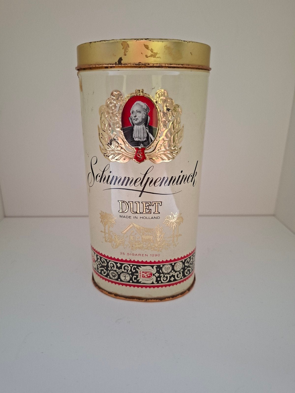 Vintage Schimmelpenninck Duet Sigaren Blik - Made in Holland, Ophalen of Verzenden, Gebruikt, Overige, Overige merken