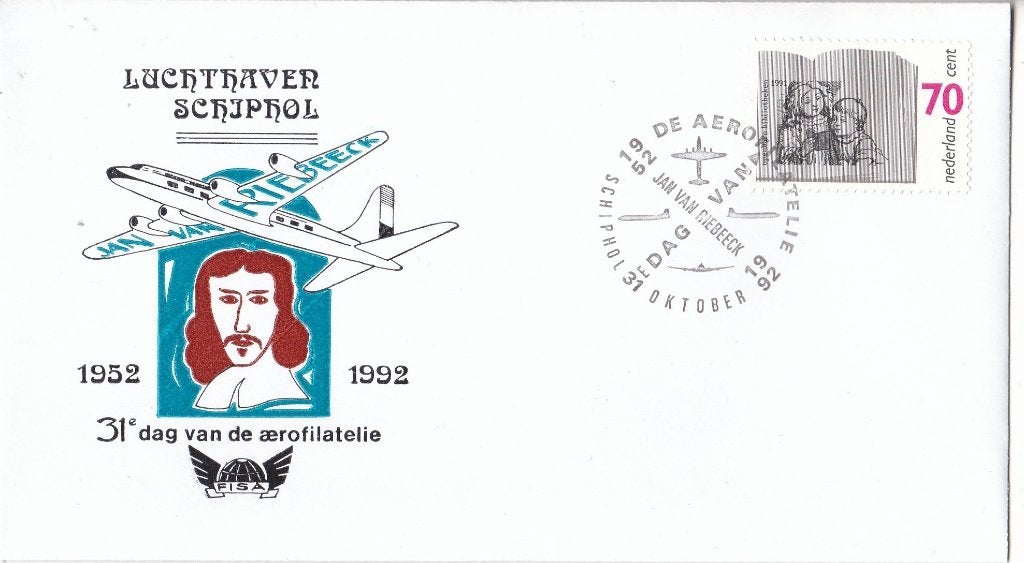 31e Dag van de Aerophilatelie – 31 oktober 1992 – VH 31I, Verzenden, Envelop