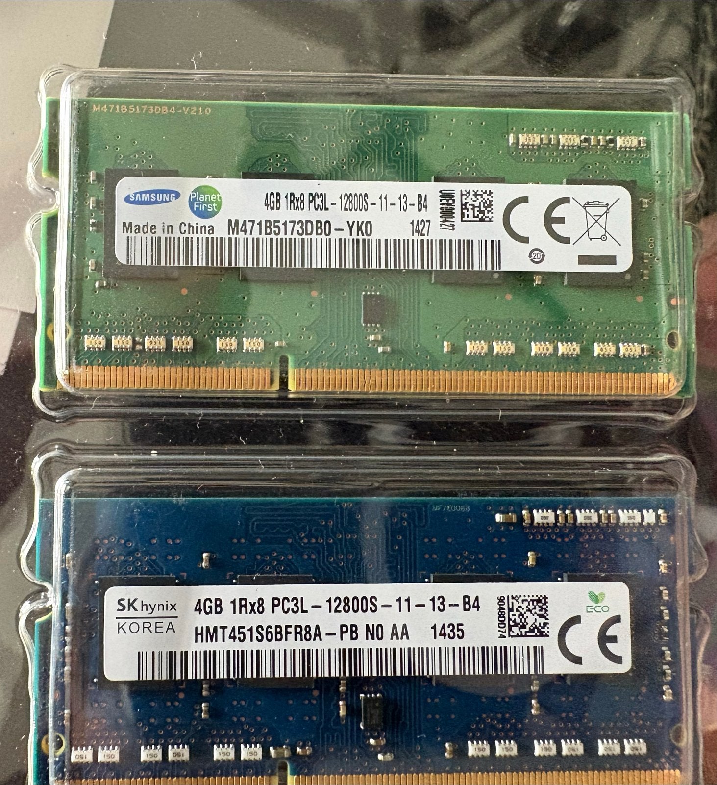 Laptop geheugen 4GB (2x Samsung, 1x Hynix) - DDR3, Computers en Software, RAM geheugen, Gebruikt, DDR3, Ophalen of Verzenden, Laptop