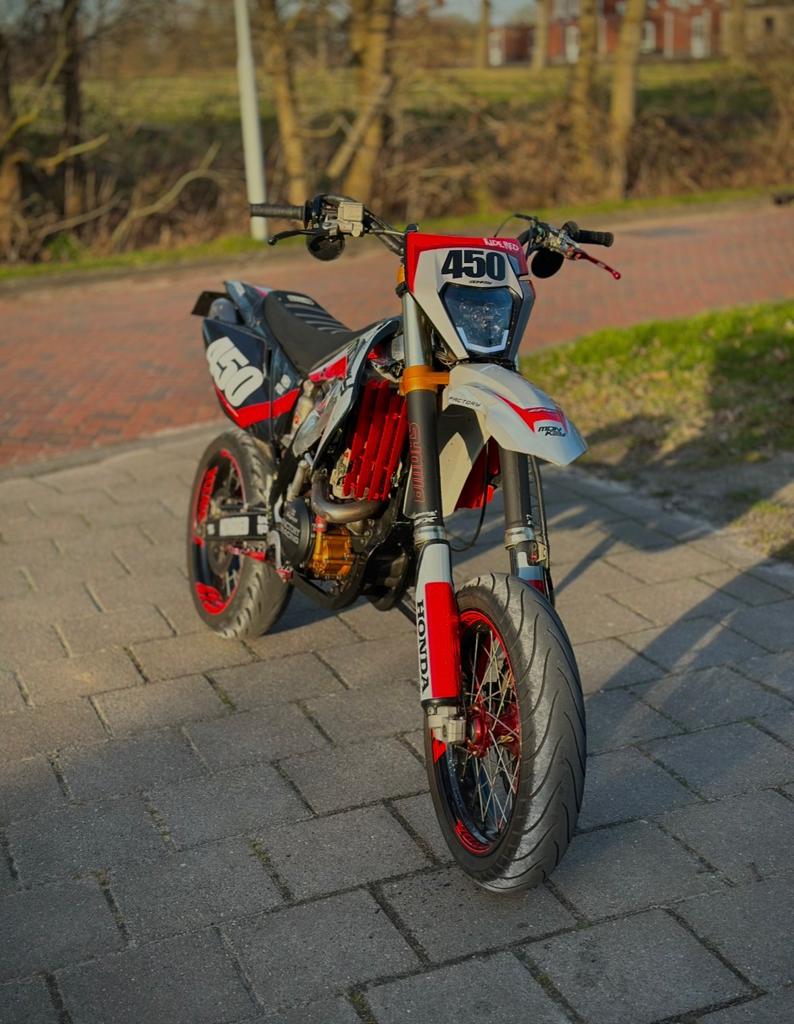 Honda CRF 450 R Supermoto Project, Fietsen en Brommers, Brommers | Crossbrommers, Ophalen, Zo goed als nieuw, Honda