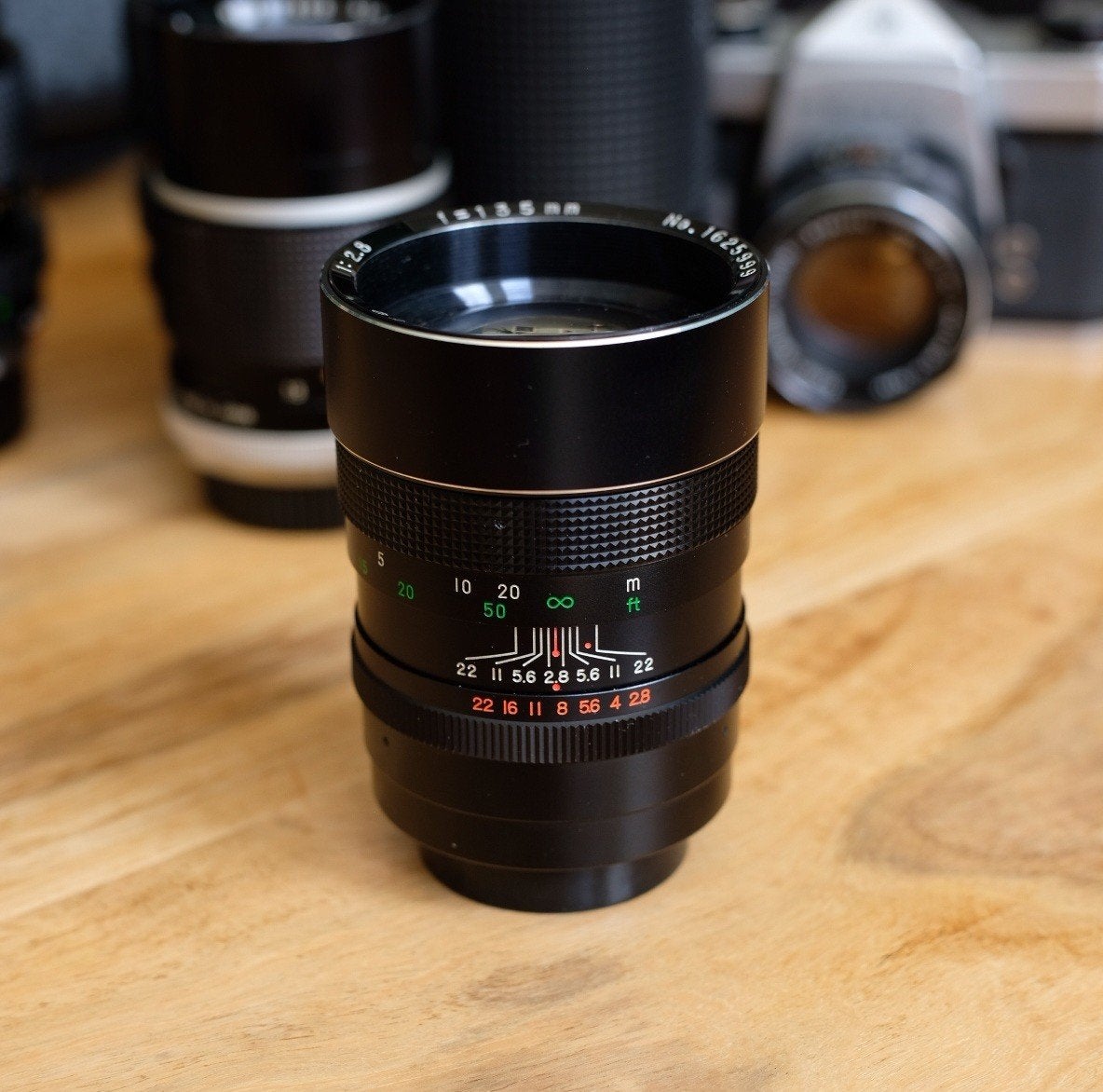 Pallas 135 mm f/2.8 M42 objectief, Handmatige focus, Zo goed als nieuw, 135 mm, Overige merken