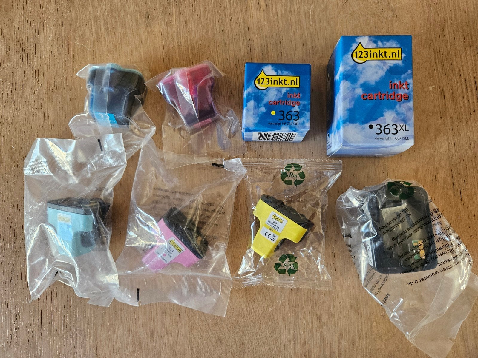 Cartridge HP 363 , 6 stuks totaal., Computers en Software, Printerbenodigdheden, Ophalen of Verzenden, Nieuw, Cartridge, 123inkt (huismerk voor HP)