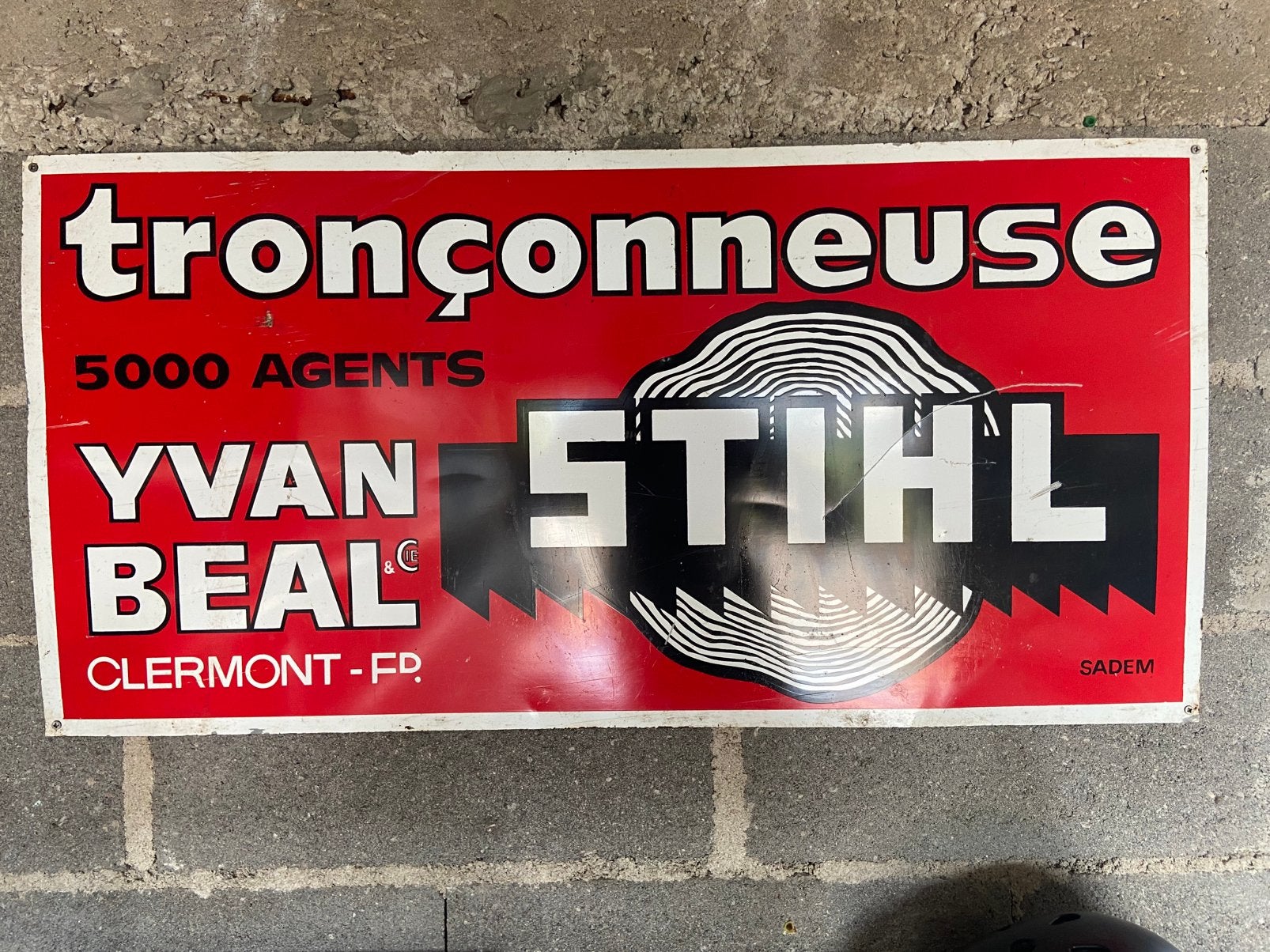 2 Reclameborden van Ivan Beal, Ophalen, Zo goed als nieuw, Reclamebord