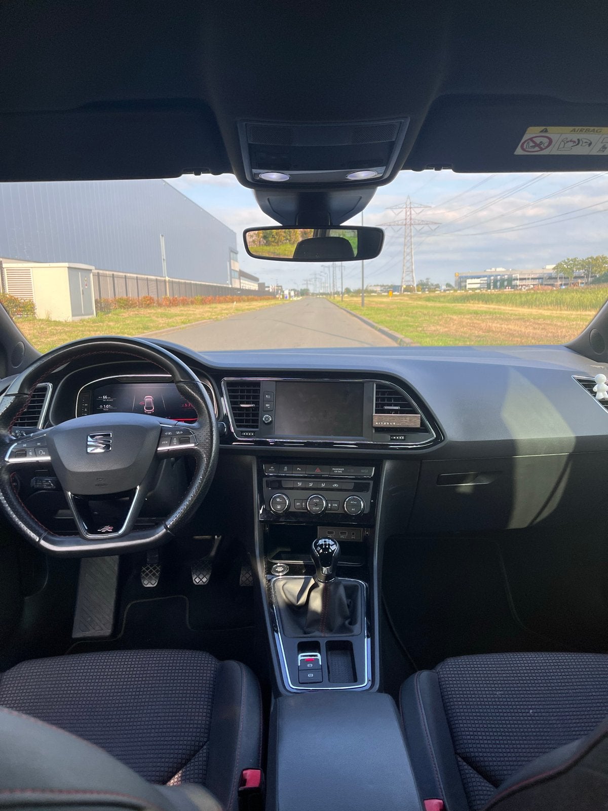 SEAT Leon station FR 1.5 business intense 2019, Auto's, Zwart, Leon, Zwart, Stationwagon