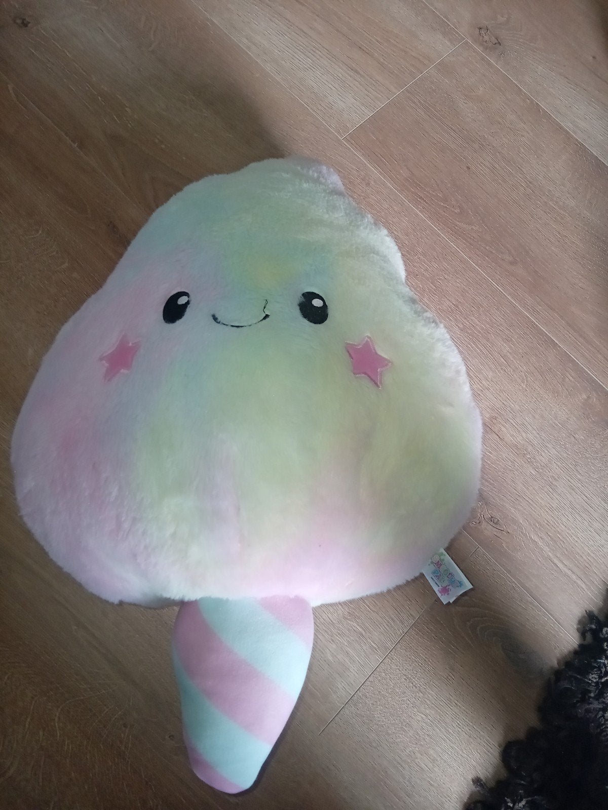 Schattige Squishy Pals Regenboog suikerspin Knuffel, Overige merken, Overige karakters, Overige typen, Nieuw