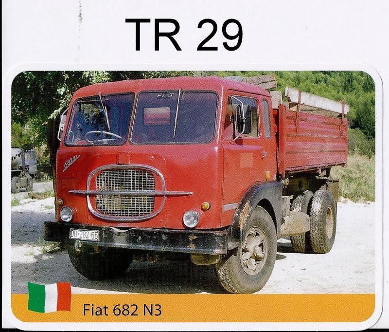 Kw197 autokaart tr29 Fiat 682 N3, Ophalen of Verzenden, Zo goed als nieuw, Auto's