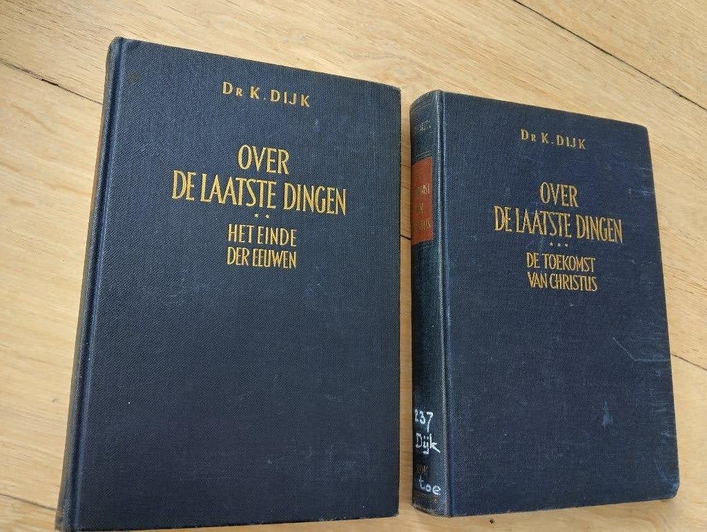 Nr. 689 Dr. K. Dijk, Over de laatste dingen, deel 2 en 3, Gelezen, Christendom | Protestants, Ophalen of Verzenden, Dijk, Dr. K.