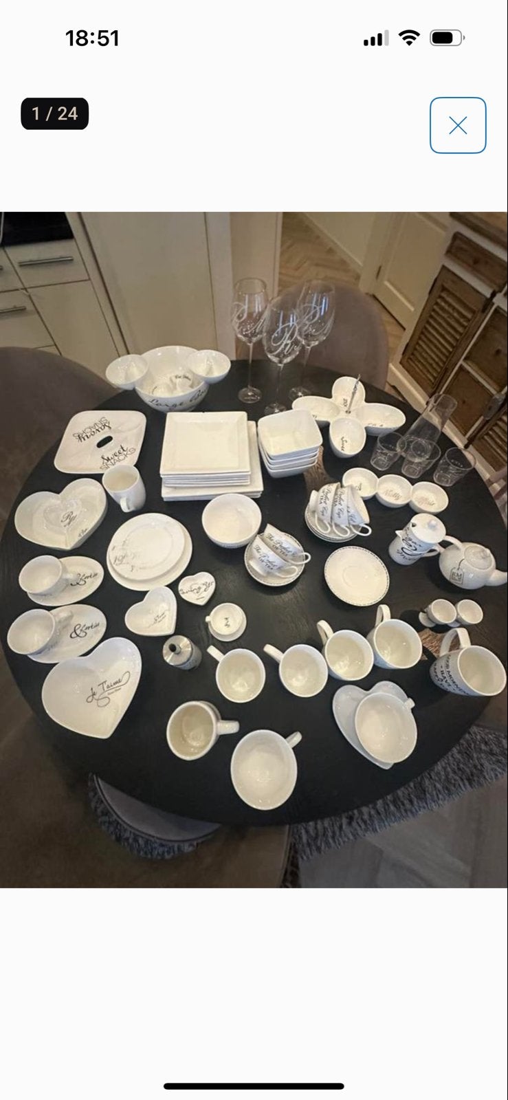 Groot serviespakket met diverse borden, kommen en kopjes, Huis en Inrichting, Keuken | Servies, Ophalen, Gebruikt, Overige merken