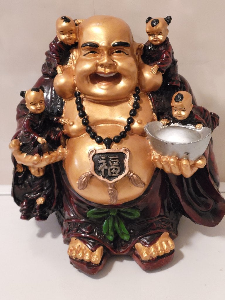 Lachende Boedha [ of Budai ], Huis en Inrichting, 25 cm, Massief, Ophalen of Verzenden, Zo goed als nieuw