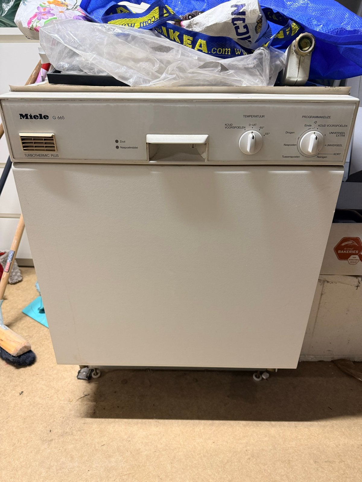 Miele G 665 Turbothermic Plus Vaatwasser, Ophalen, Gebruikt, 60 cm of meer, Kort programma