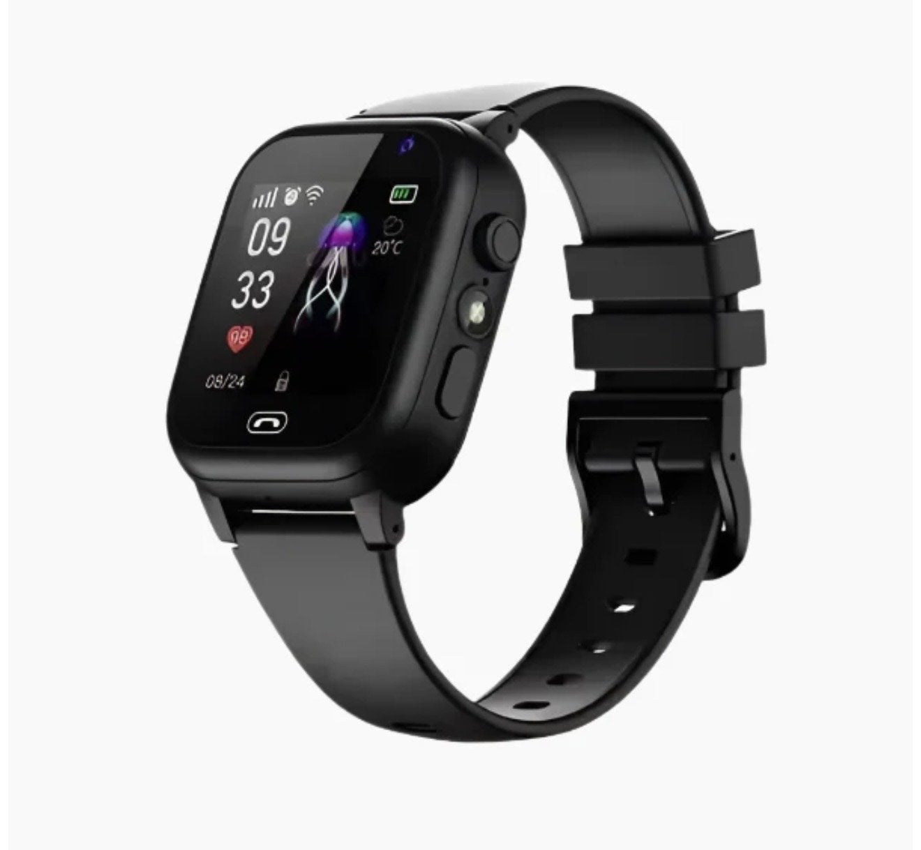 GPS Smartwatch voor Kinderen - Tracker & Videobellen, Ophalen of Verzenden, Nieuw, Zwart, Jongen of Meisje