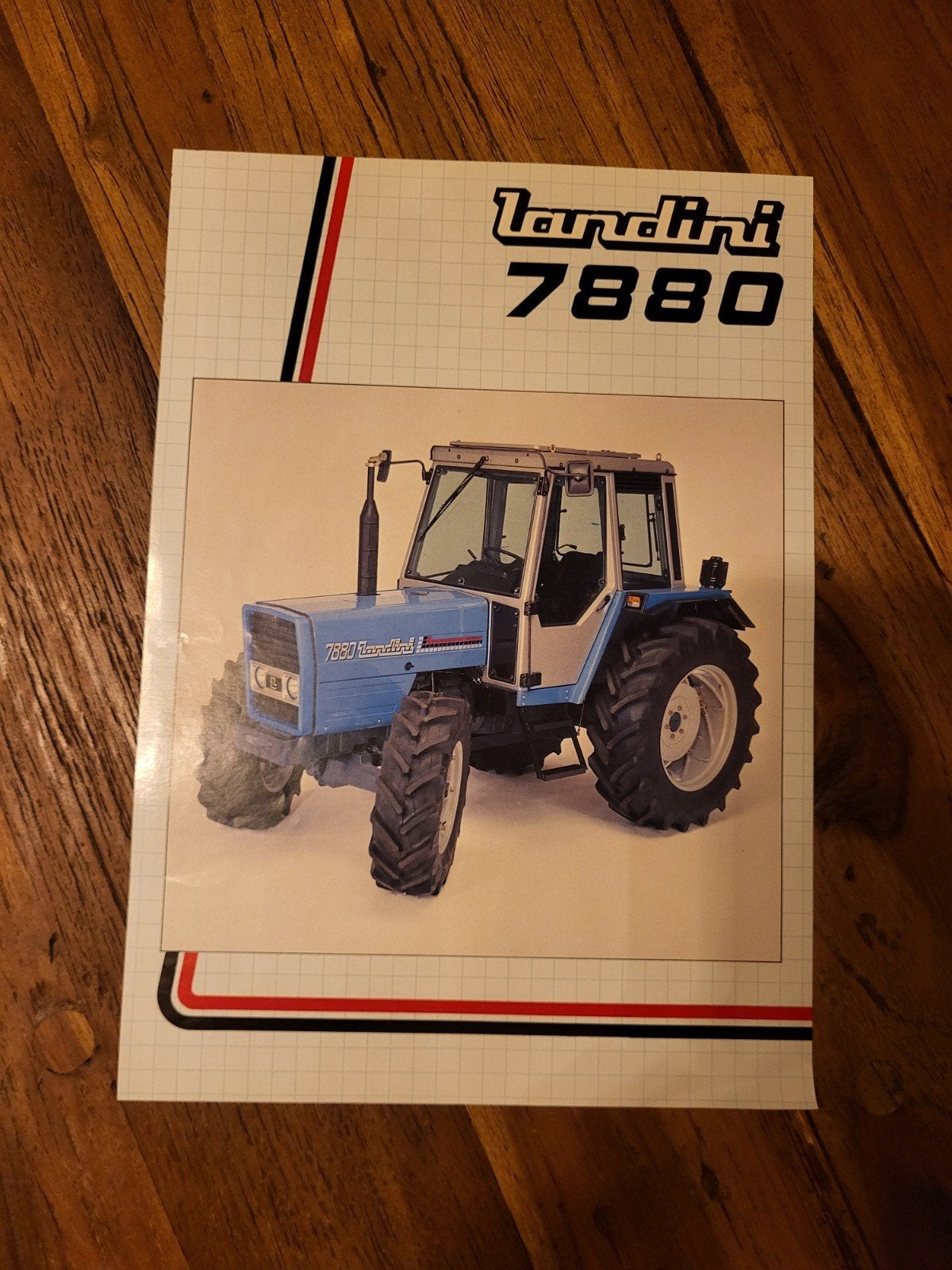 tractor folder Landini 7880, Ophalen of Verzenden, Zo goed als nieuw, Folder