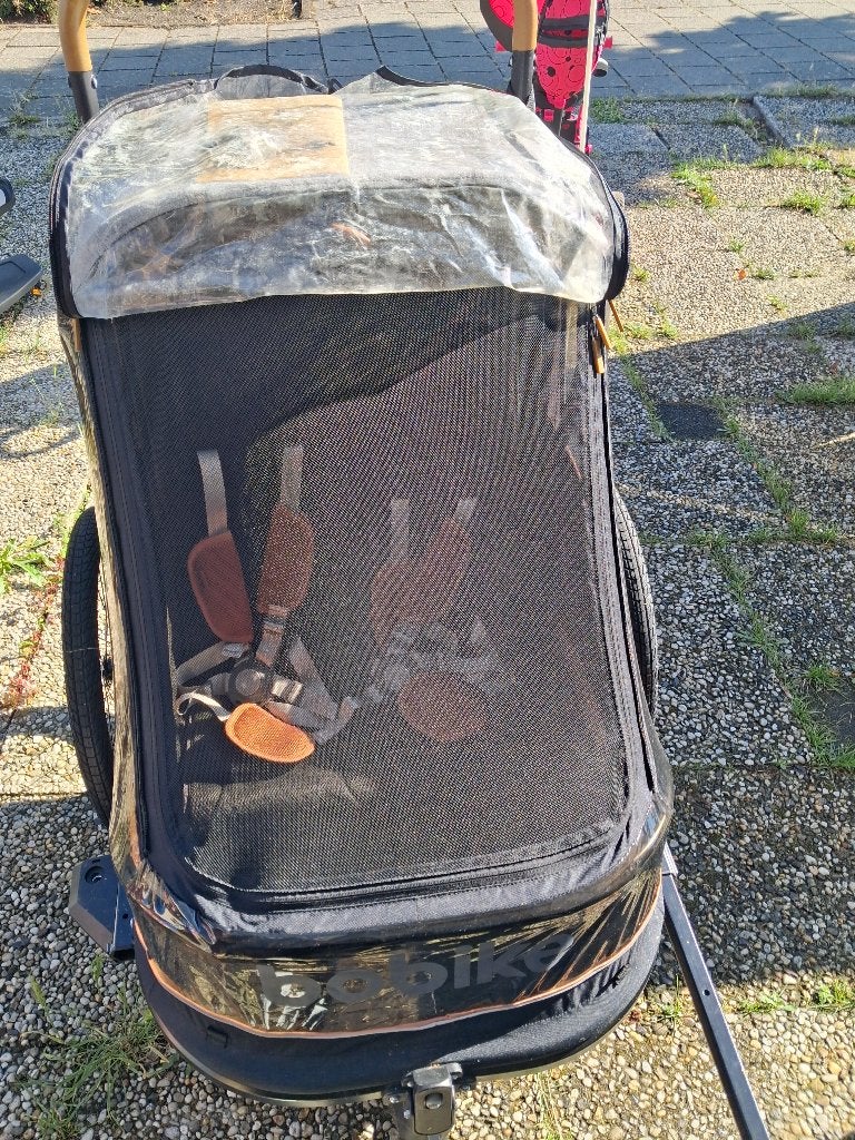 Bobike fietskar, Fietsen en Brommers, Fietsaccessoires | Aanhangers en Karren, Zo goed als nieuw, Kinderkar, 20 tot 40 kg, Vering