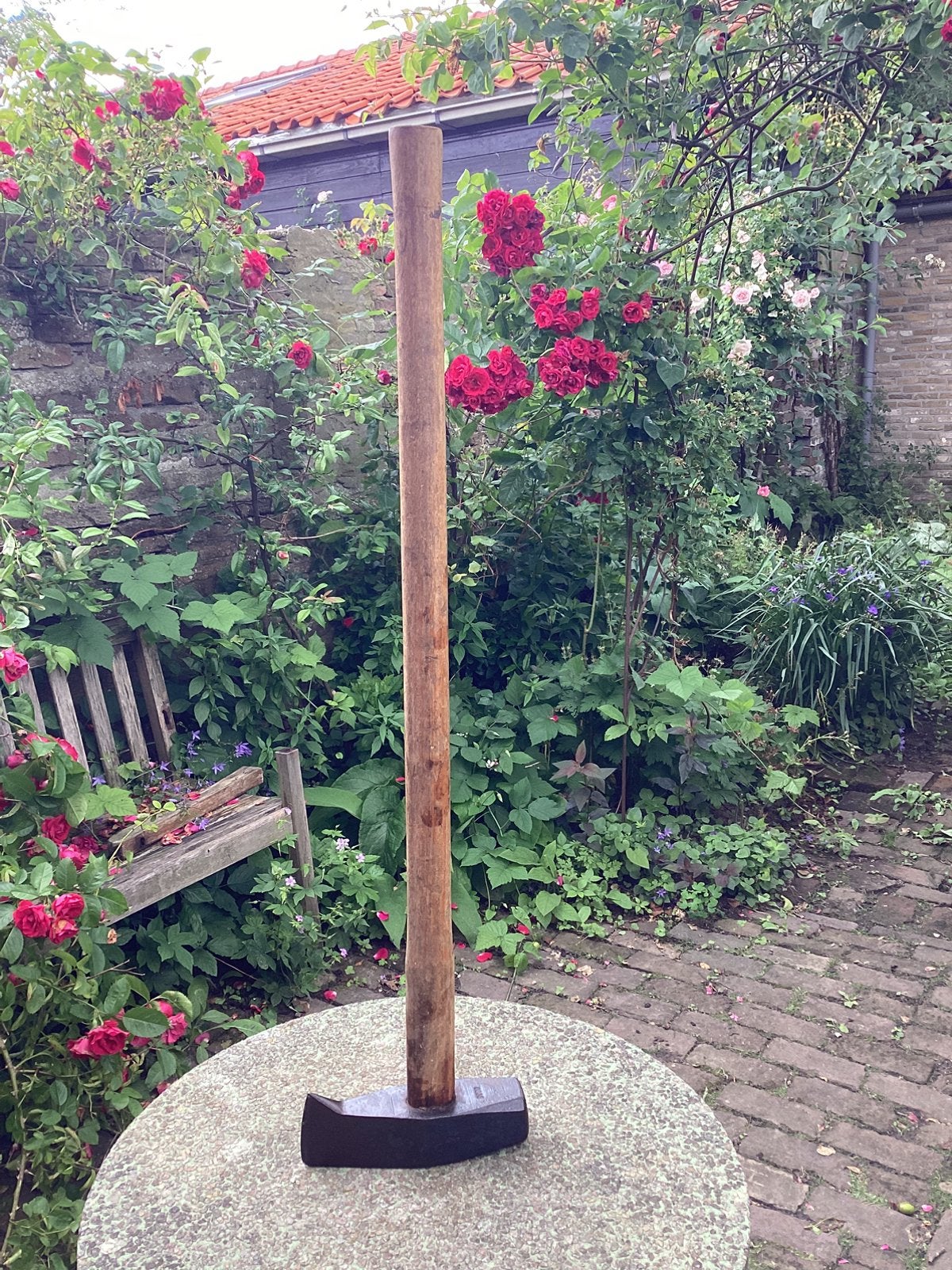 Bijl met steel, Ophalen, Gebruikt, Bijl