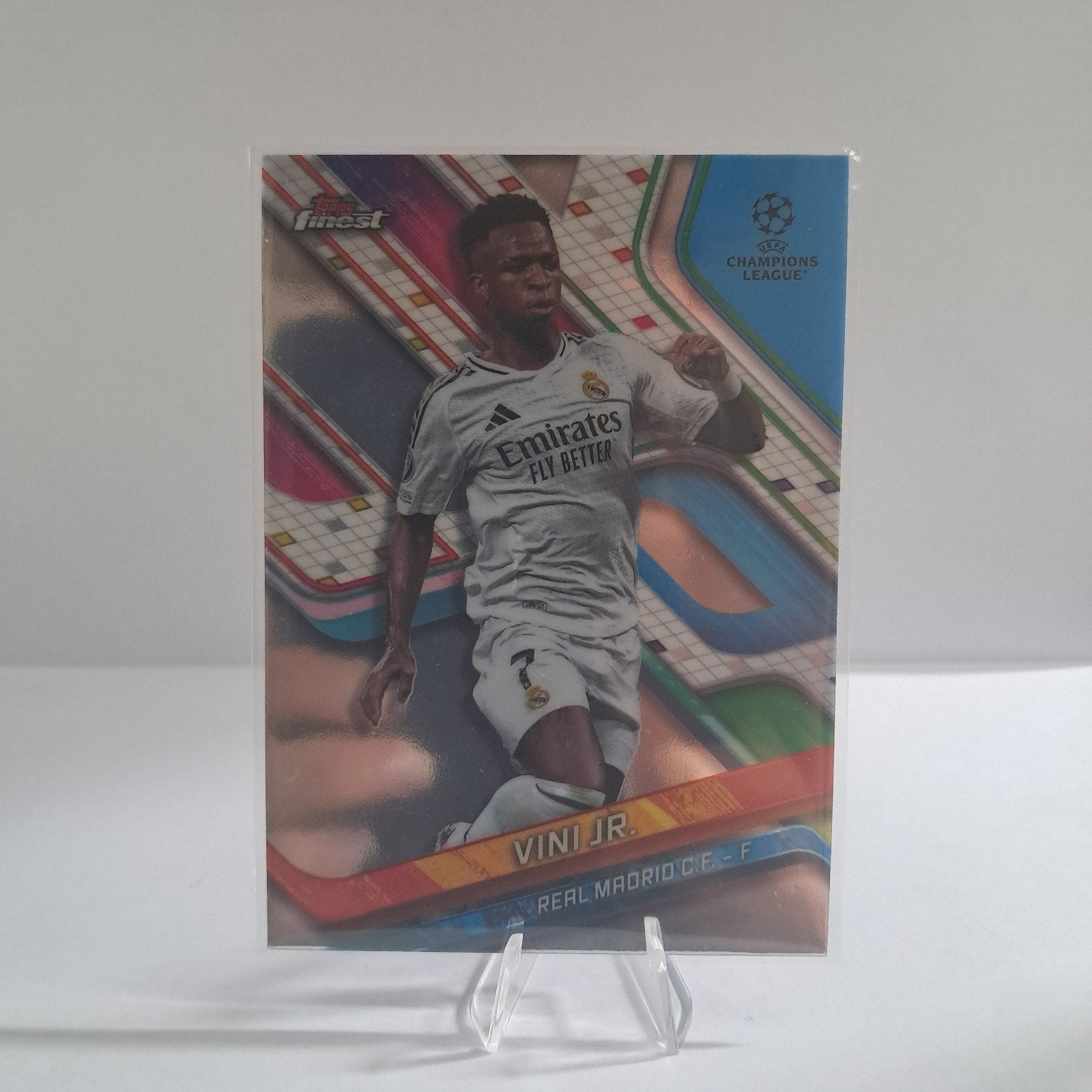 topps finest vinicius real madrid 24 25, Ophalen of Verzenden, Nieuw, Plaatje