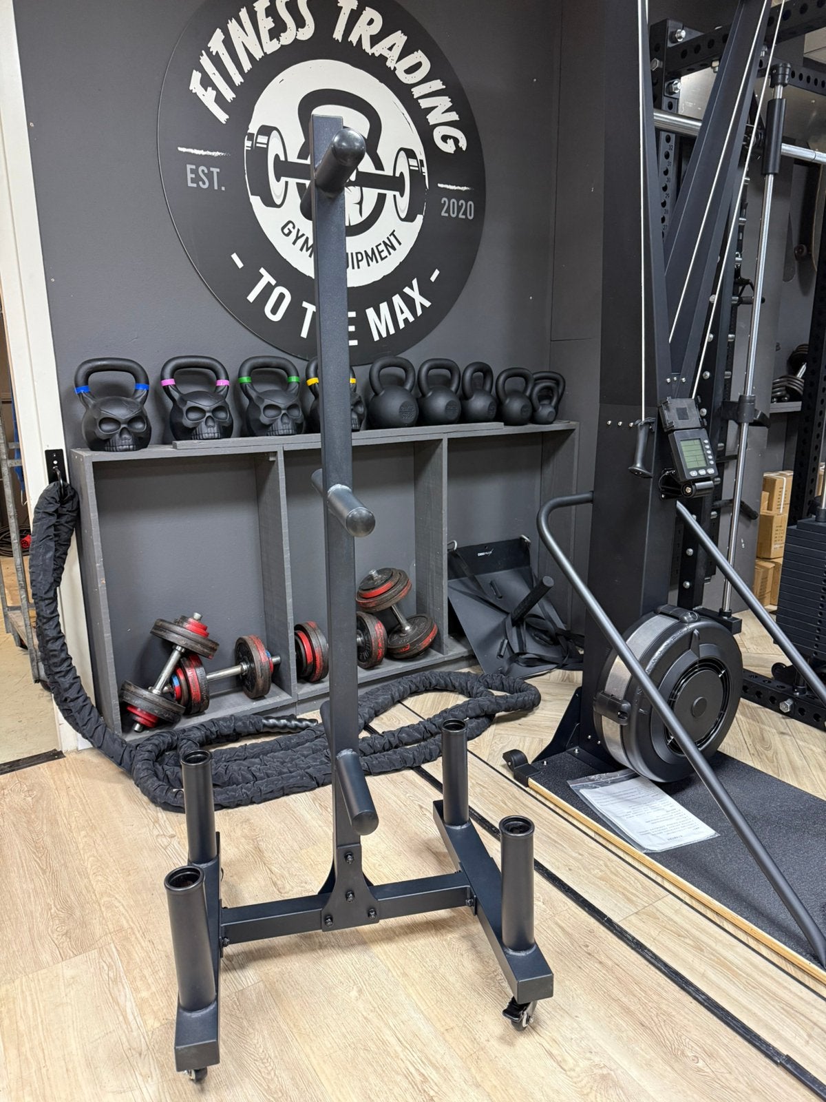 Verrijdbare plate rack/holder en barbell/halterstang houder, Overige typen, Nieuw, Ophalen of Verzenden, .