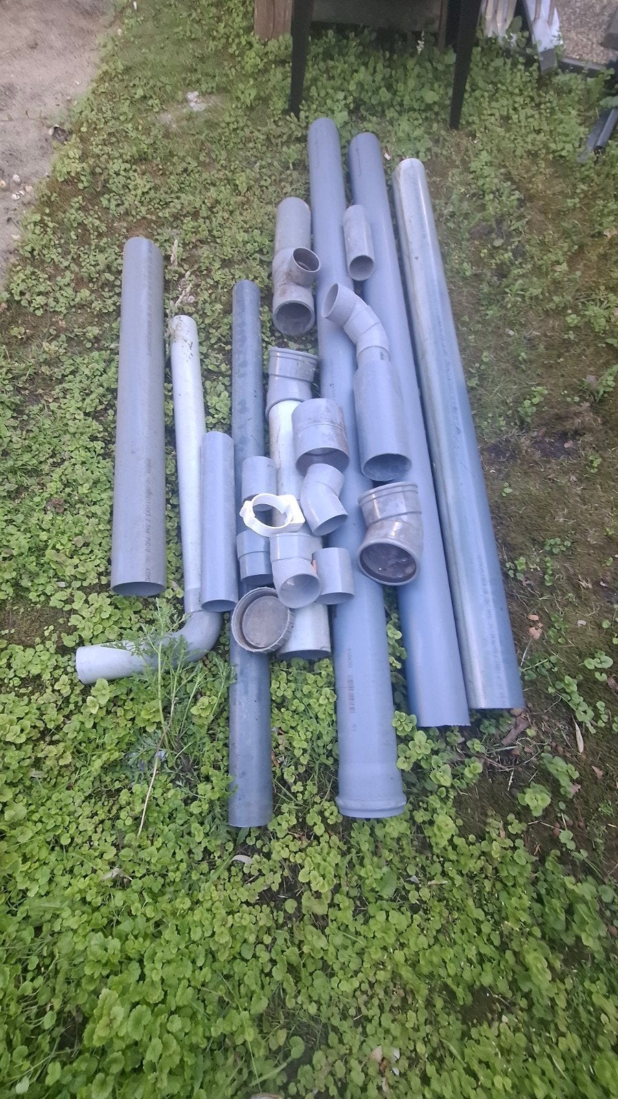 Diverse PVC buizen en hulpstukken (110 mm en 75 mm), Doe-het-zelf en Verbouw, Buizen en Afvoer, Ophalen, Bochten, Pvc, Minder dan 2 meter
