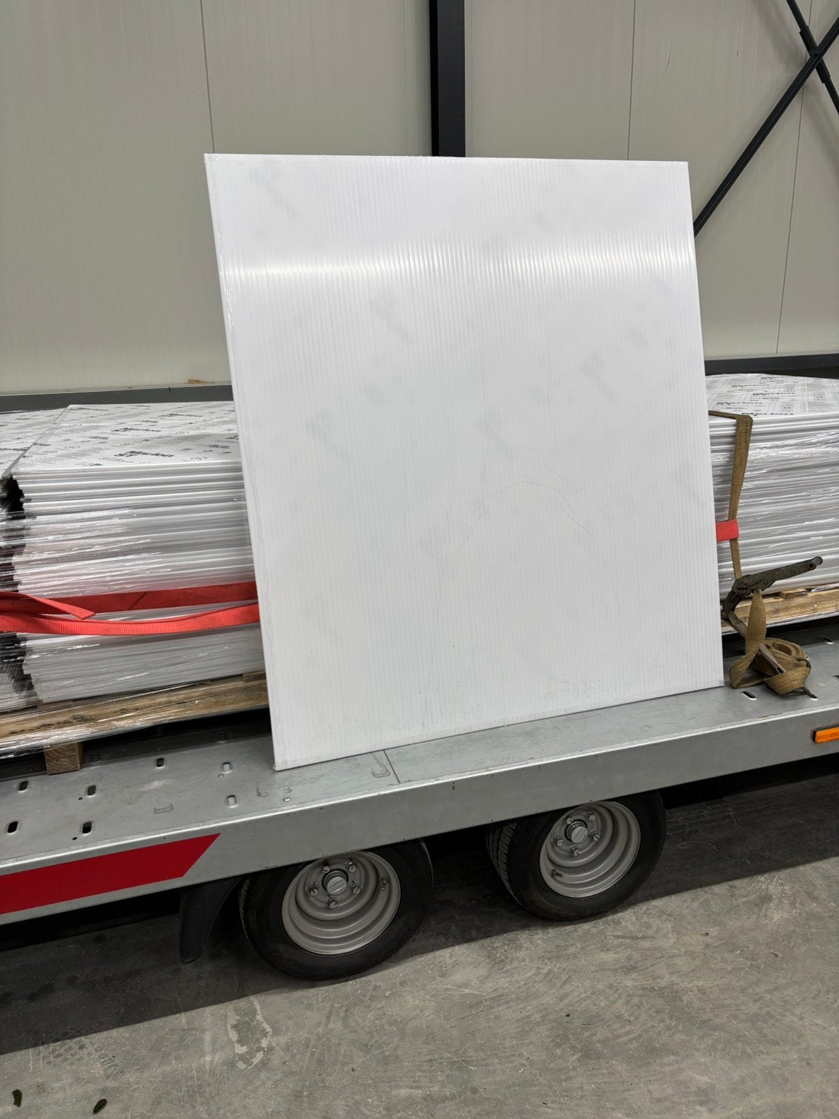 Polycarbonaat kanaalplaten 10mm opaal 4-wandig, Doe-het-zelf en Verbouw, Ophalen, Nieuw
