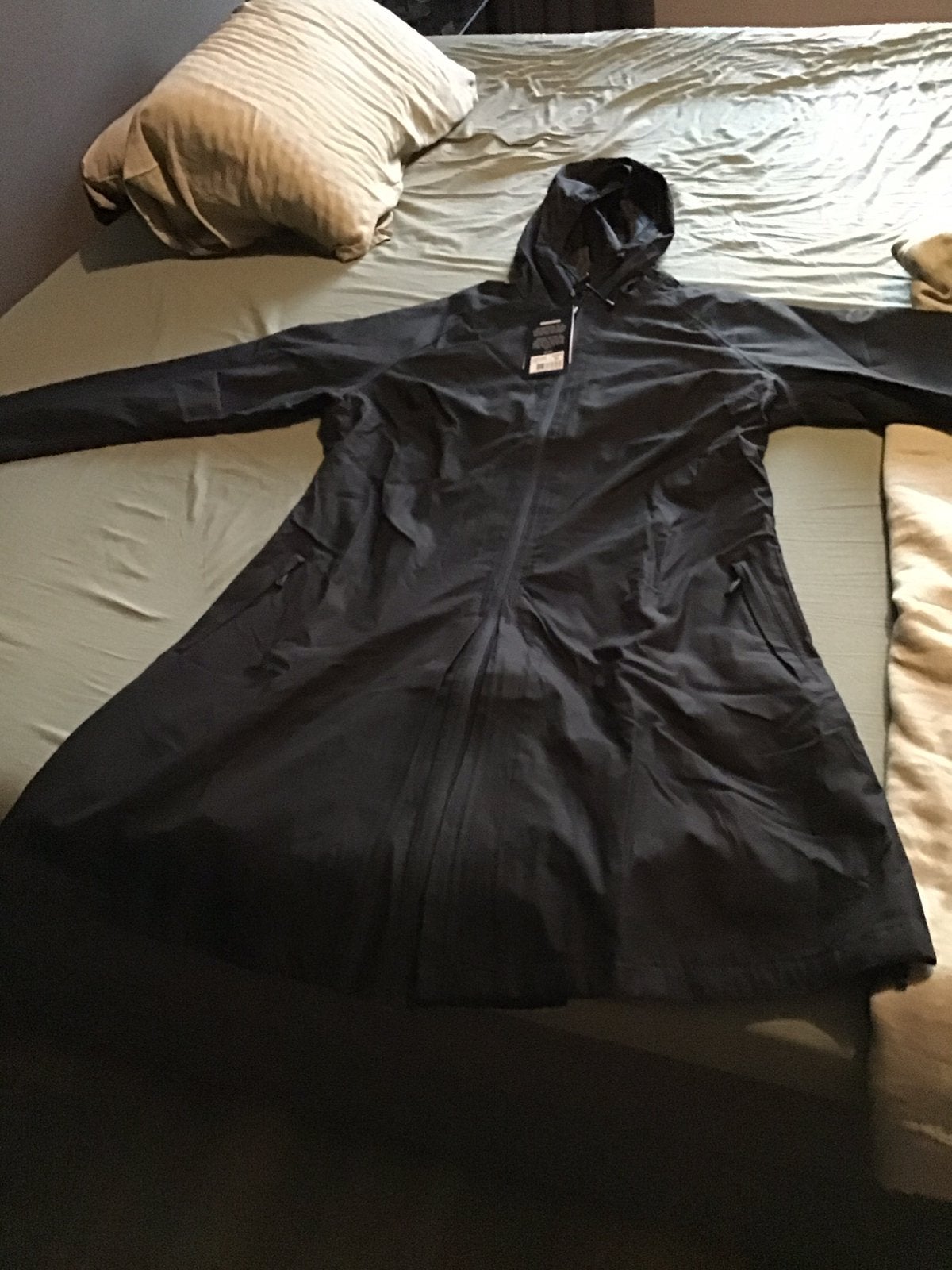 Zwarte AGU SEQ fiets regenjas maat XL, Ophalen of Verzenden, Zo goed als nieuw, Maat 46/48 (XL) of groter, Zwart