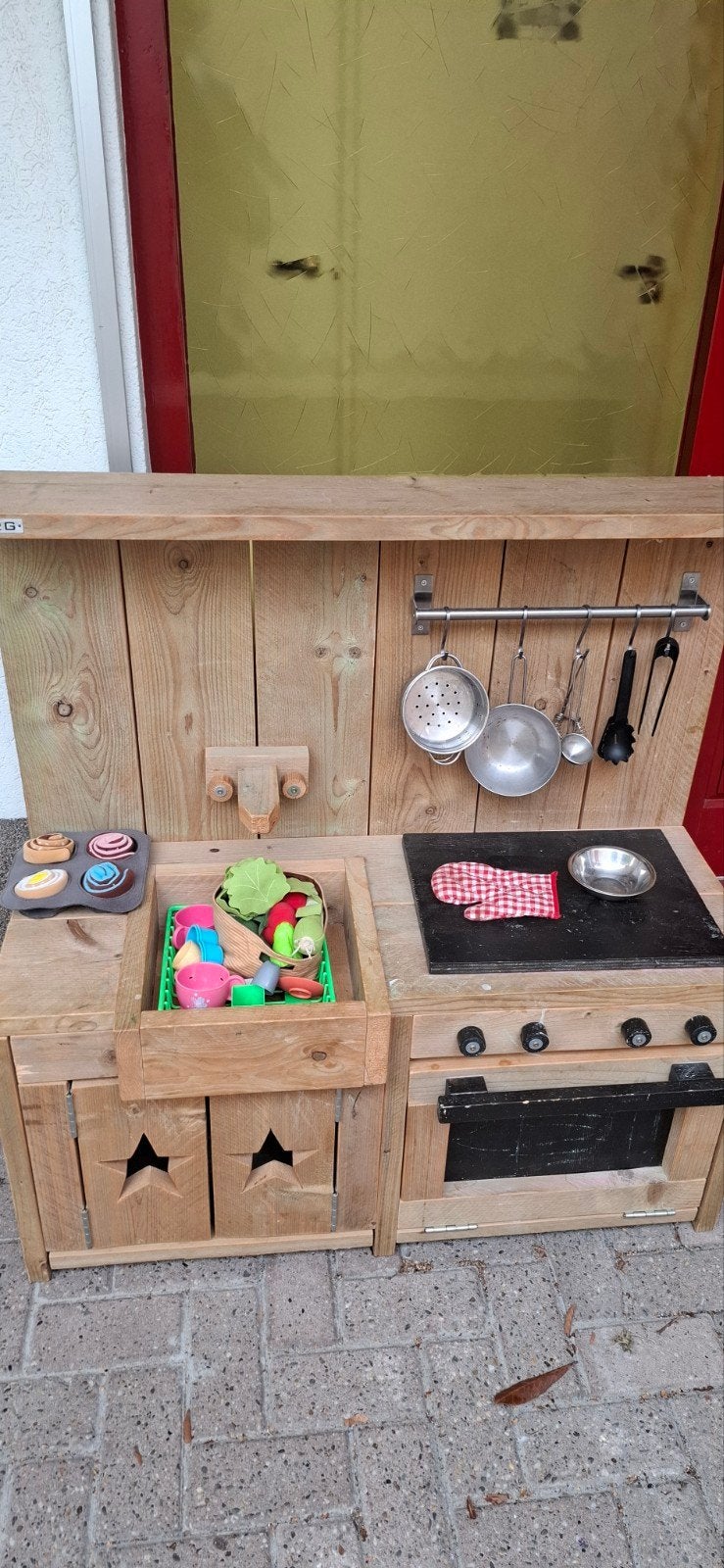 Jorg Speelkeukentje van hout met accessoires, Ophalen, Gebruikt, Hout, Speelkeuken