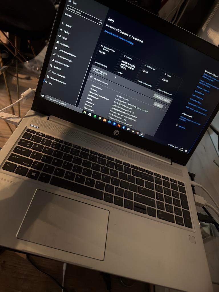 HP Probook 450 G6 16-256GB, Computers en Software, Windows Laptops, 2 tot 3 Ghz, Ophalen of Verzenden, Zo goed als nieuw, SSD
