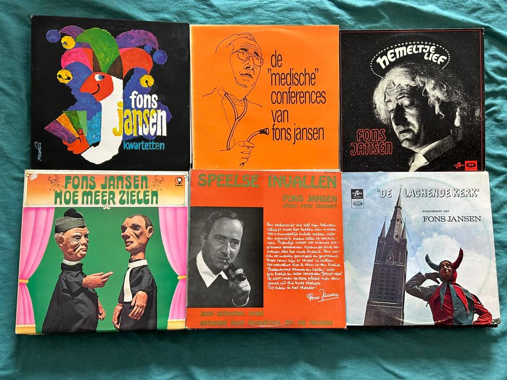 15 LP's Fons Jansen (ook per stuk te koop), Cd's en Dvd's, Vinyl | Verzamelalbums, Ophalen of Verzenden, Gebruikt, 12 inch, Humor en Cabaret
