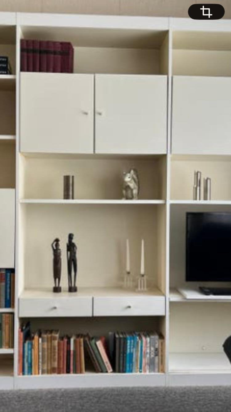 Vintage Interlubke studimo modulair kast wit, Ophalen of Verzenden, Zo goed als nieuw, Minder dan 150 cm, Minder dan 100 cm