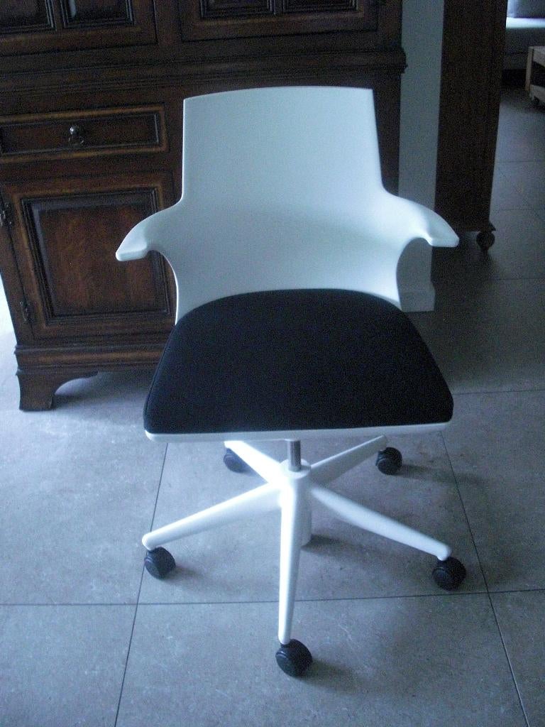 Kartell Spoon Bureaustoel, Huis en Inrichting, Ophalen, Wit, Zo goed als nieuw, Bureaustoel