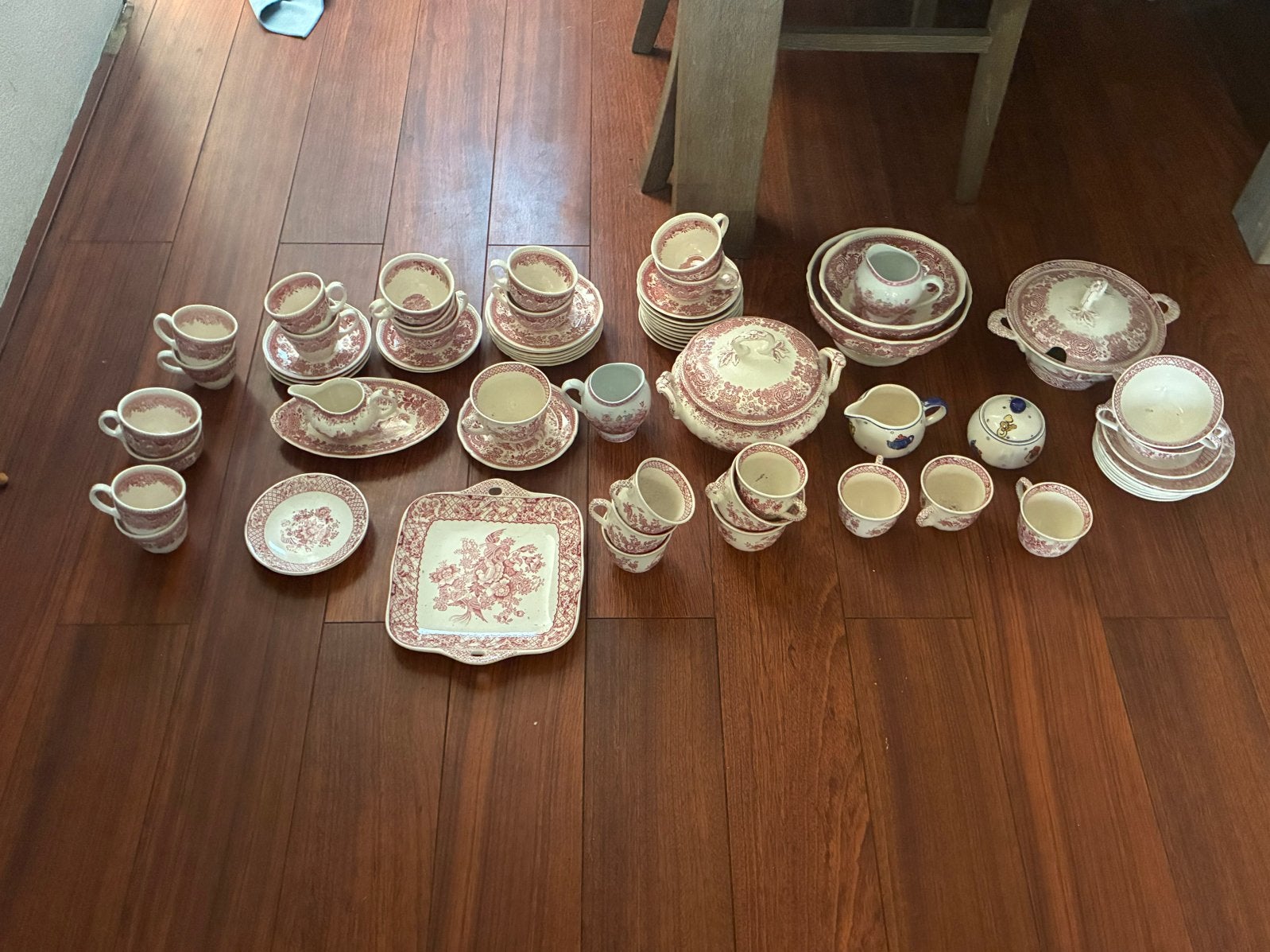 Grote hoeveelheid antiek Mason’s servies MOET SNEL WEG!, Antiek en Kunst, Ophalen