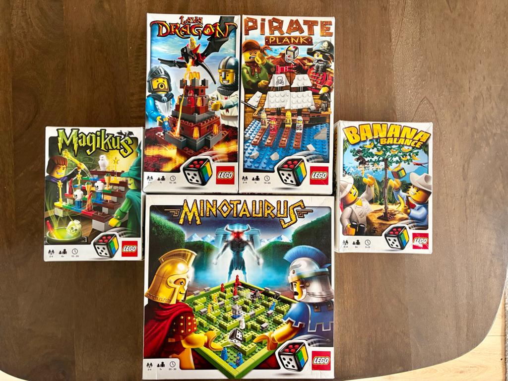 Lego Bordspellen Collectie: Minotaurus, Lava Dragon, Pirate, Drie of vier spelers, Ophalen of Verzenden, Gebruikt