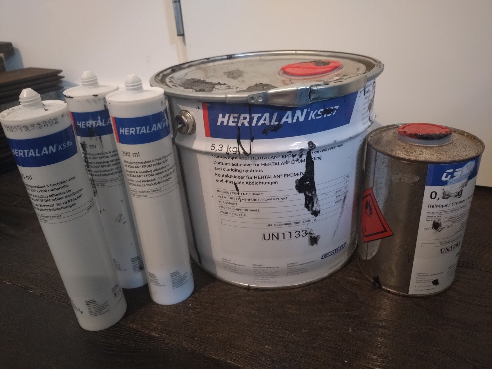 Hertalan EPDM Contactlijm, Kit & Reiniger - Gratis Afhalen, Ophalen, Zo goed als nieuw, Overige typen
