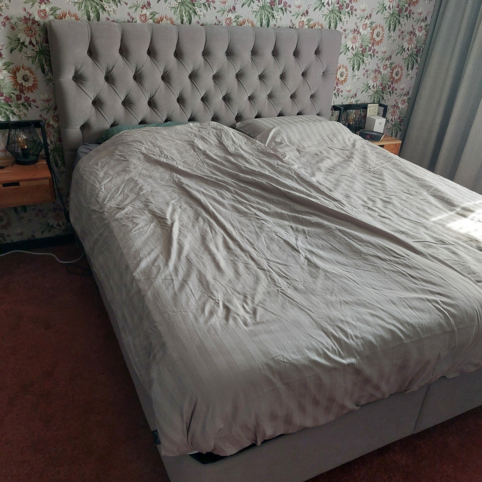 Mooie boxspring met matras., Ophalen of Verzenden, Tweepersoons