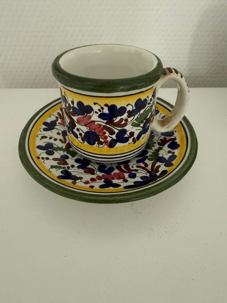 Deruta  espresso kop en schotel, Verzenden