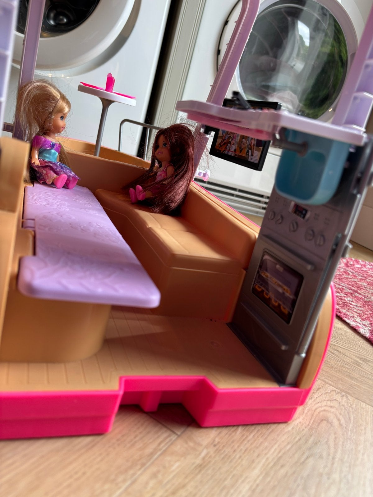 Barbie boot met glijbaan en accessoires, Ophalen, Gebruikt, Barbie