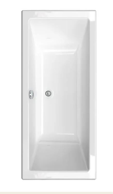 Rechthoekig wit duo bad 180x80 cm - Nieuw, Doe-het-zelf en Verbouw, Sanitair, Ophalen, Nieuw, Bad