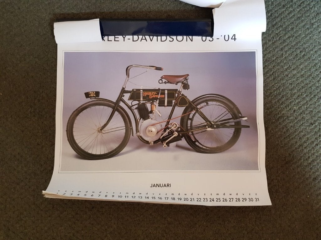 Kalender 1993, poster, motor, Ophalen of Verzenden, Gebruikt, A1 t/m A3, Overige onderwerpen