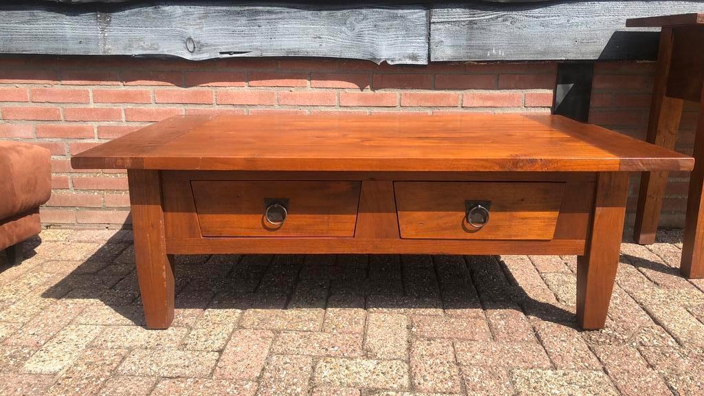 Salontafel en sidetable, Ophalen, Gebruikt, 100 tot 150 cm, 50 tot 100 cm