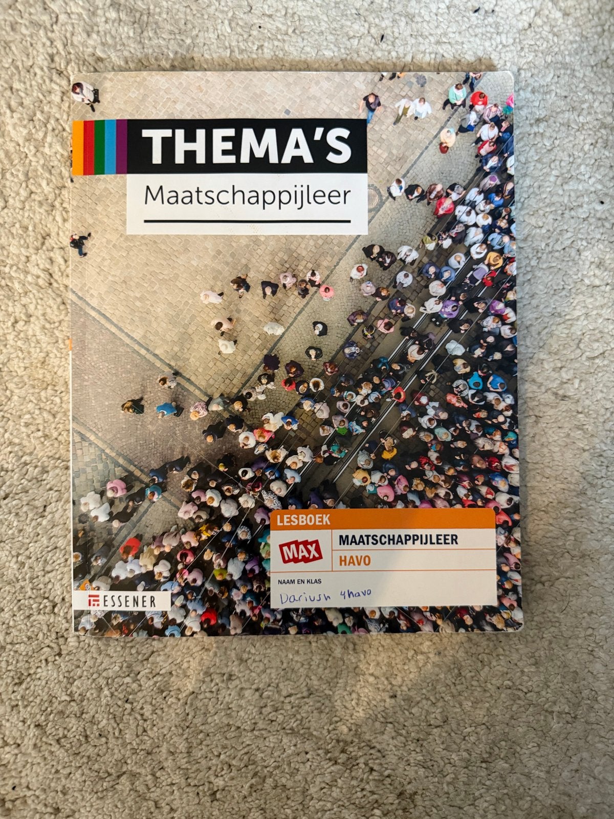 Thema's Maatschappijleer MAX Lesboek HAVO - Nieuwstaat, Ophalen of Verzenden, Nieuw, Overige niveaus