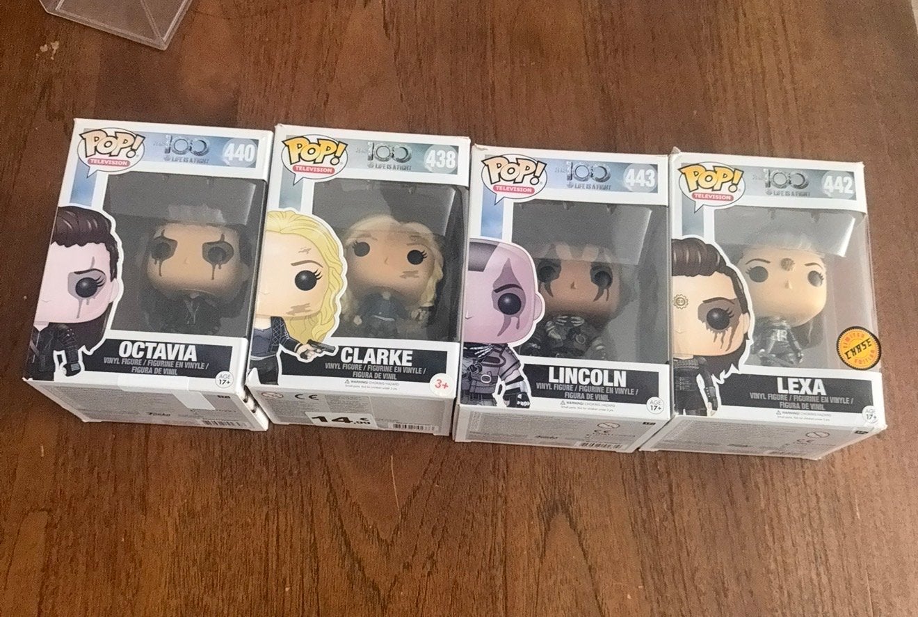 Funko Pop! The 100 set (Octavia, Clarke, Lincoln, Lexa), Ophalen of Verzenden, Zo goed als nieuw