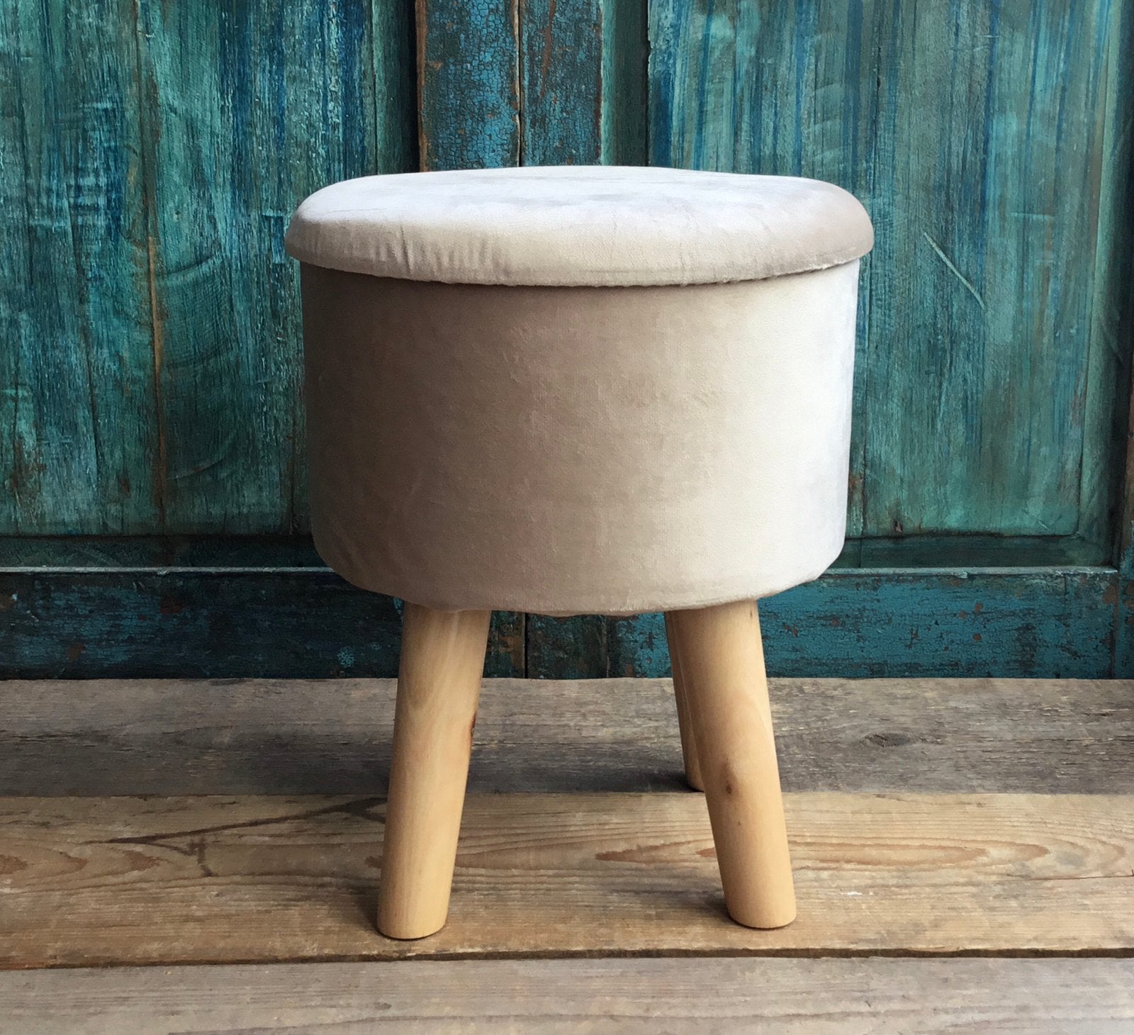 Krukje met opbergruimte velvet creme, Ophalen of Verzenden, Nieuw