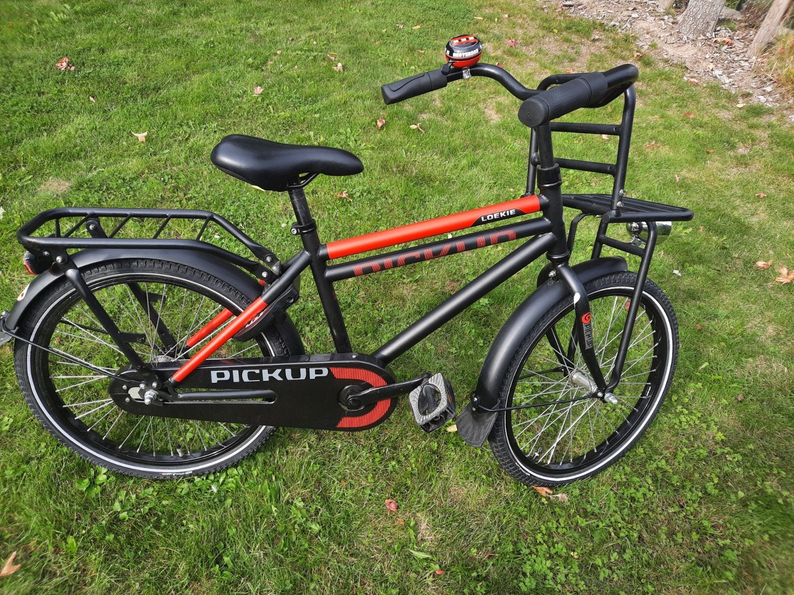 Loekie kinderfiets 22 inch met terugtraprem en bagagedrager, Fietsen en Brommers, Ophalen, Gebruikt, 20 inch of meer