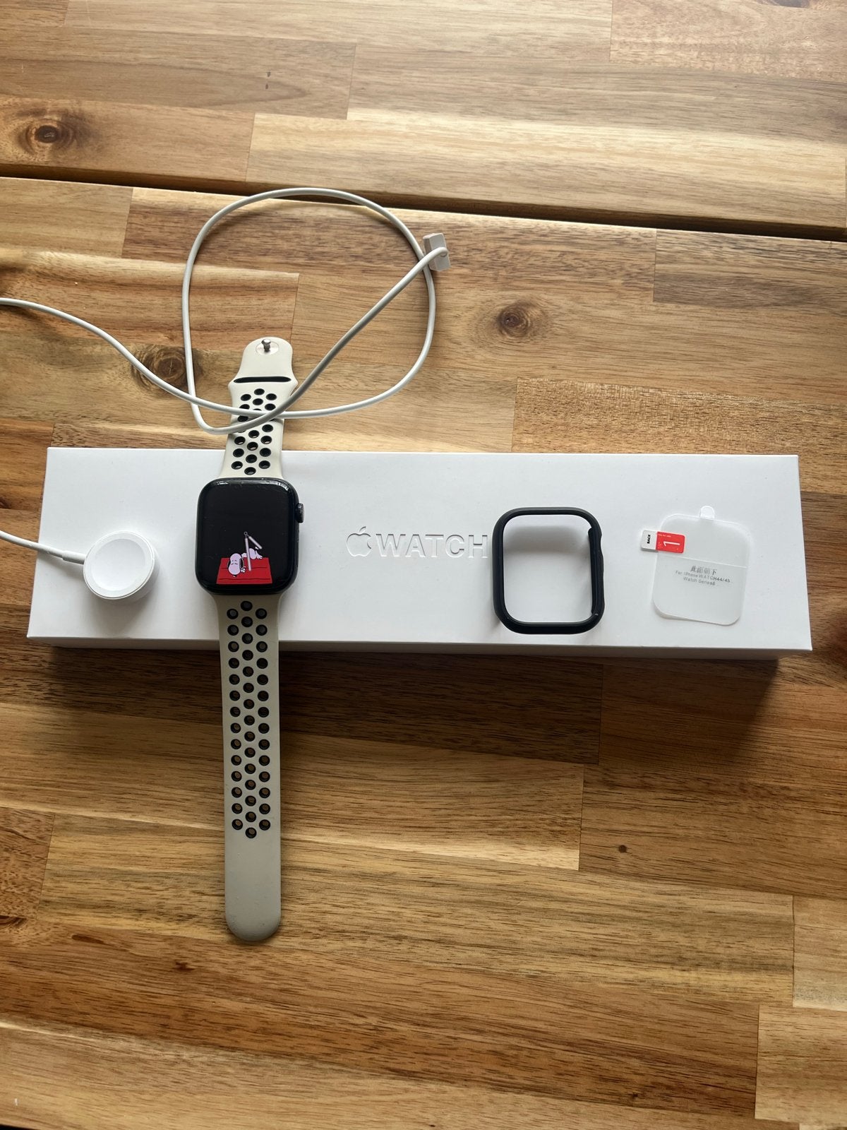 Apple Watch Series 7 45mm LTE Midnight Aluminium, Gebruikt, Zwart, IOS, Ophalen of Verzenden