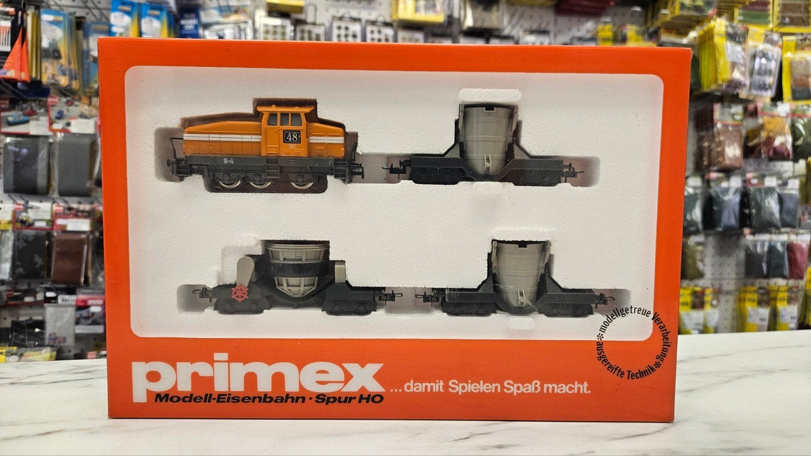 Primex 2704 Staal transport treinset NIEUW en ONGEOPEND, Hobby en Vrije tijd, Modeltreinen | H0, Wisselstroom, Treinset, -, -