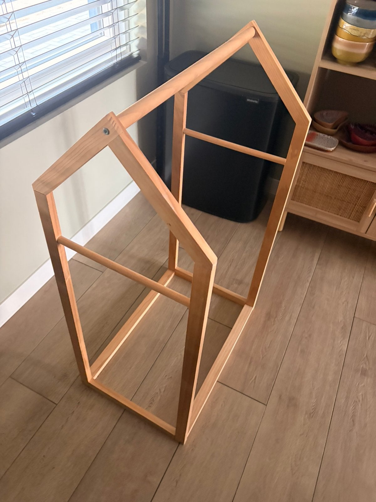 GRATIS Houten kapstok / rek, Ophalen, Gebruikt