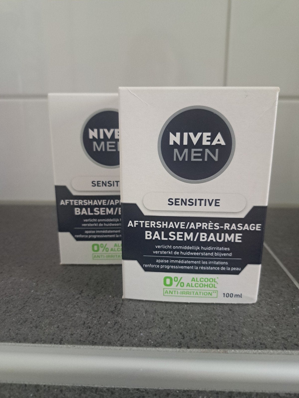 Nivea Men Sensitive Aftershave Balsem - 2x100ml, Ophalen, Nieuw, Gehele gezicht, Overige typen
